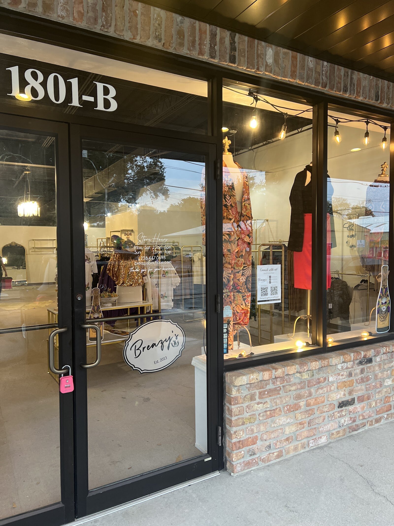 Storefront of Breazy’s Boutique, Ocean Springs.